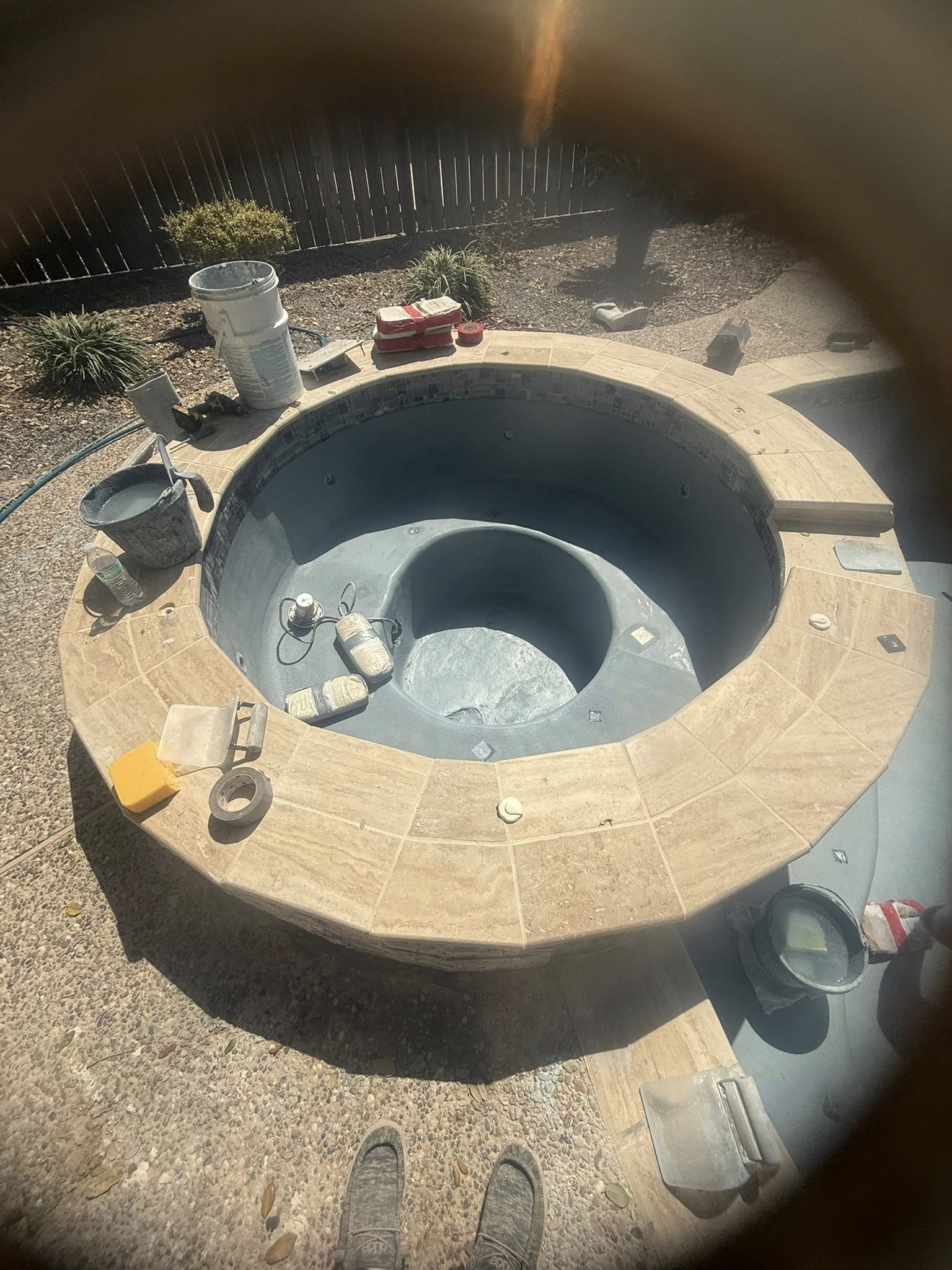 Spa being resurfaced